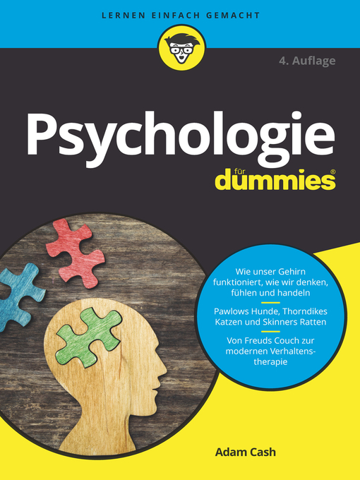 Title details for Psychologie für Dummies by Adam Cash - Available